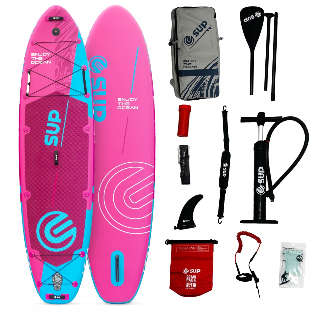 Deska Do Pływania Sup 4GO Pompowana Stand Up Paddle 350cm Akcesoria