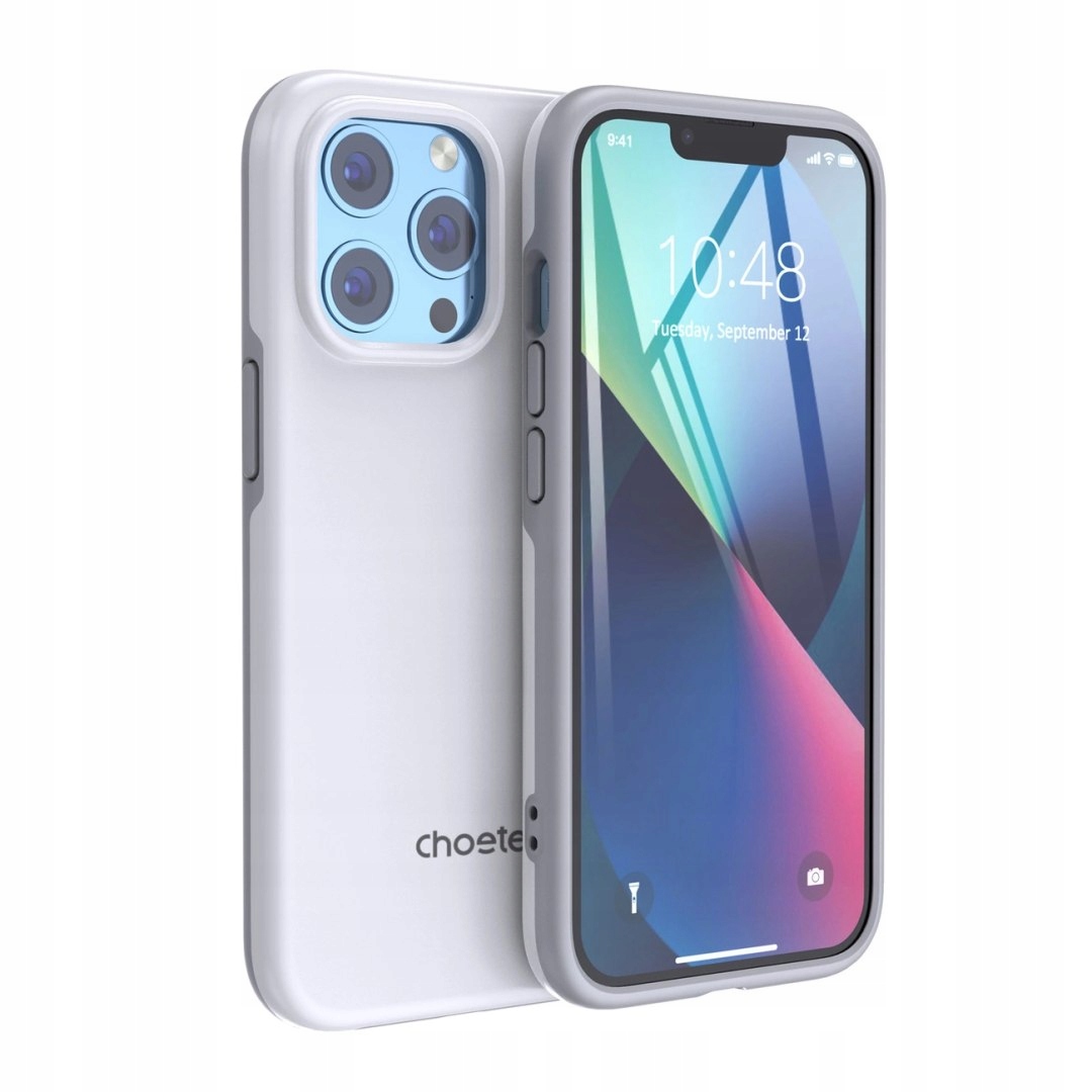 Choetech Mfm Anti-drop etui pokrowiec do iPhone 13 Pro Max biały (PC0114-MF