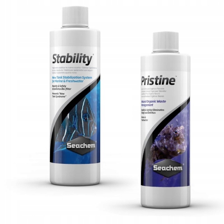 Levně Set Seachem Stability Pristine Bakterie Set Pro Akvárium 2x250ml