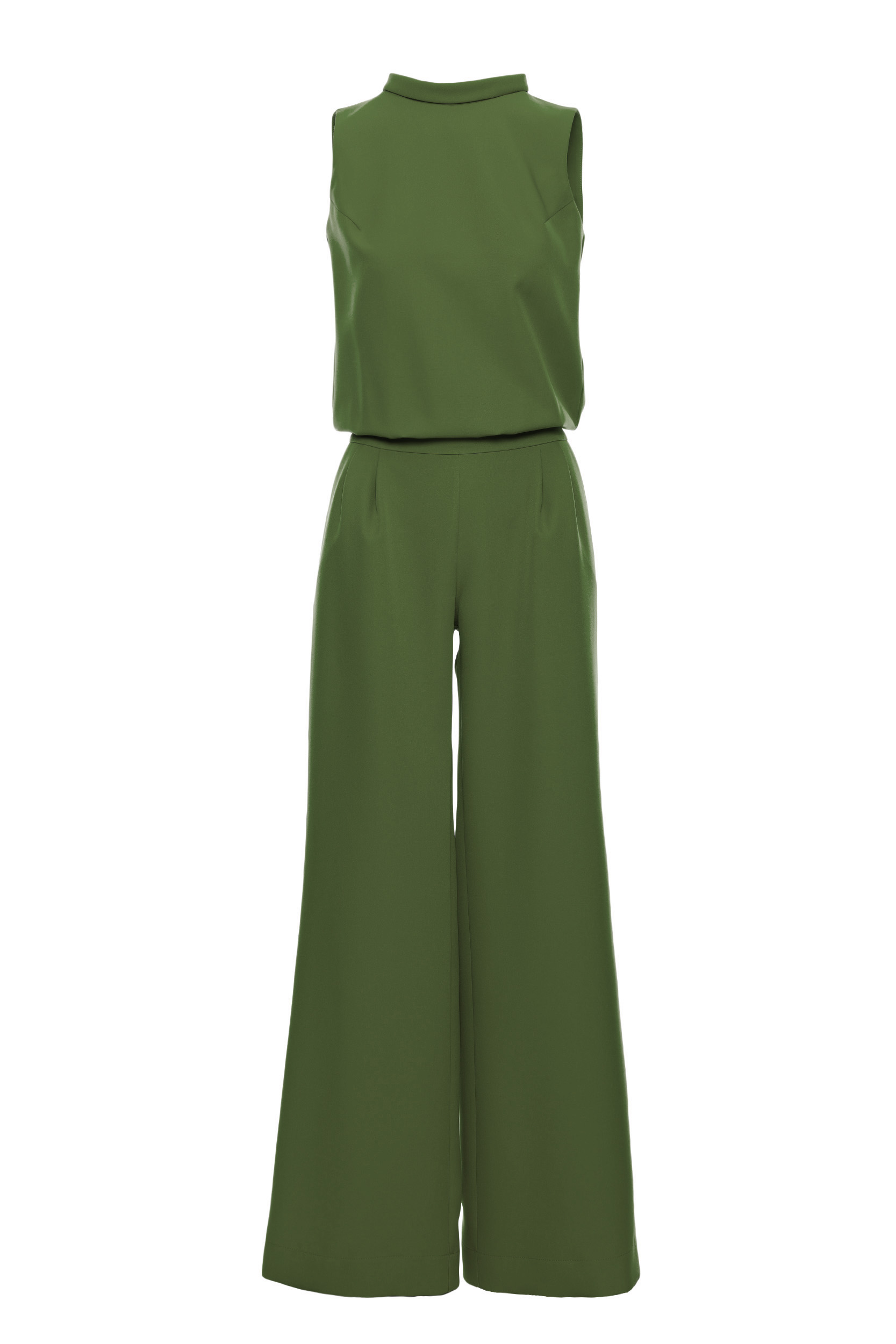 KOMBINEZON ELEGANCKI DAMSKI KOBIECY DŁUGIE NOGAWKI PIĘKNY ZIELONY 42 XL Kolor zielony