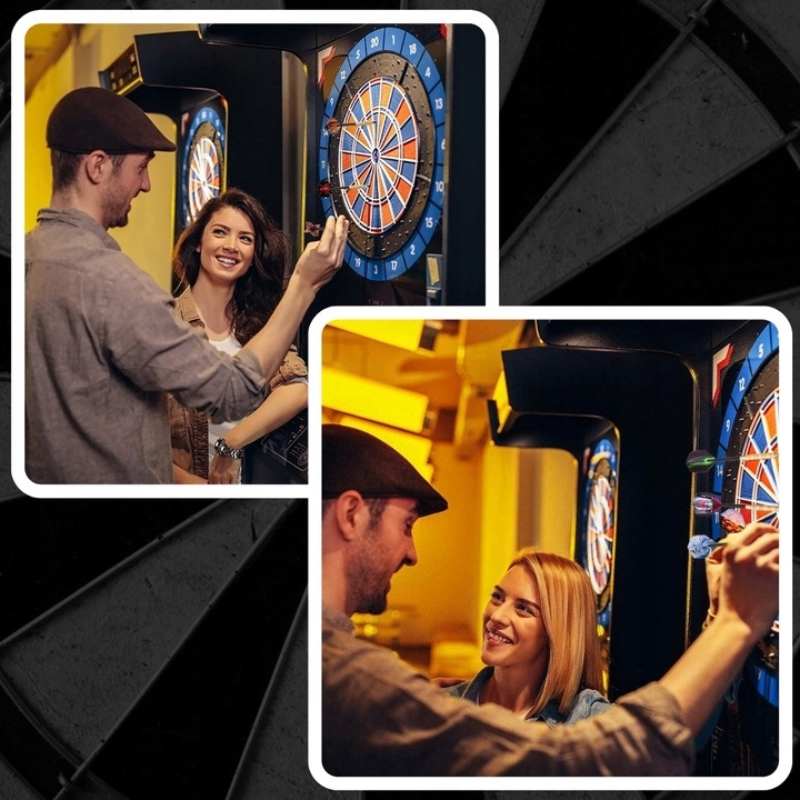 ZESTAW 12 RZUTEK DO DARTA 100 GROTÓW + 42 PIÓRKA RZUTKI DART GRA PALETKI Stan opakowania oryginalne