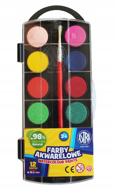 

Farby akwarelowe Astra pędzelek