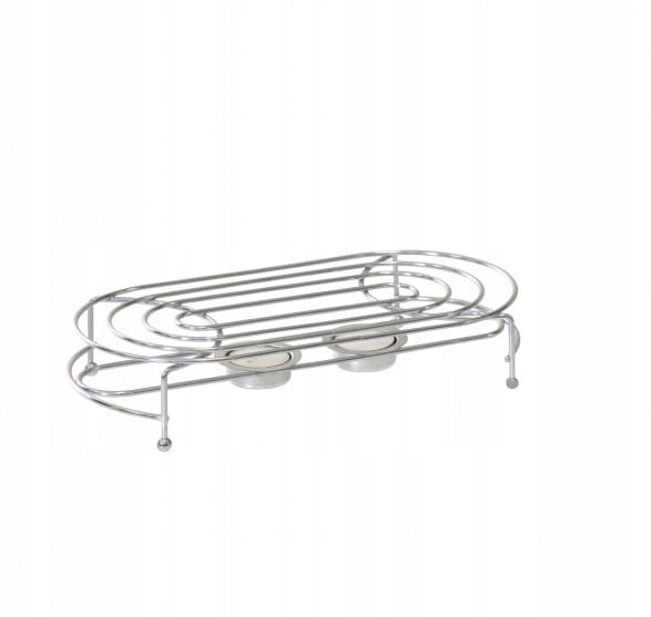 

Podgrzewacz do potraw chromowany owalny 2 tealight