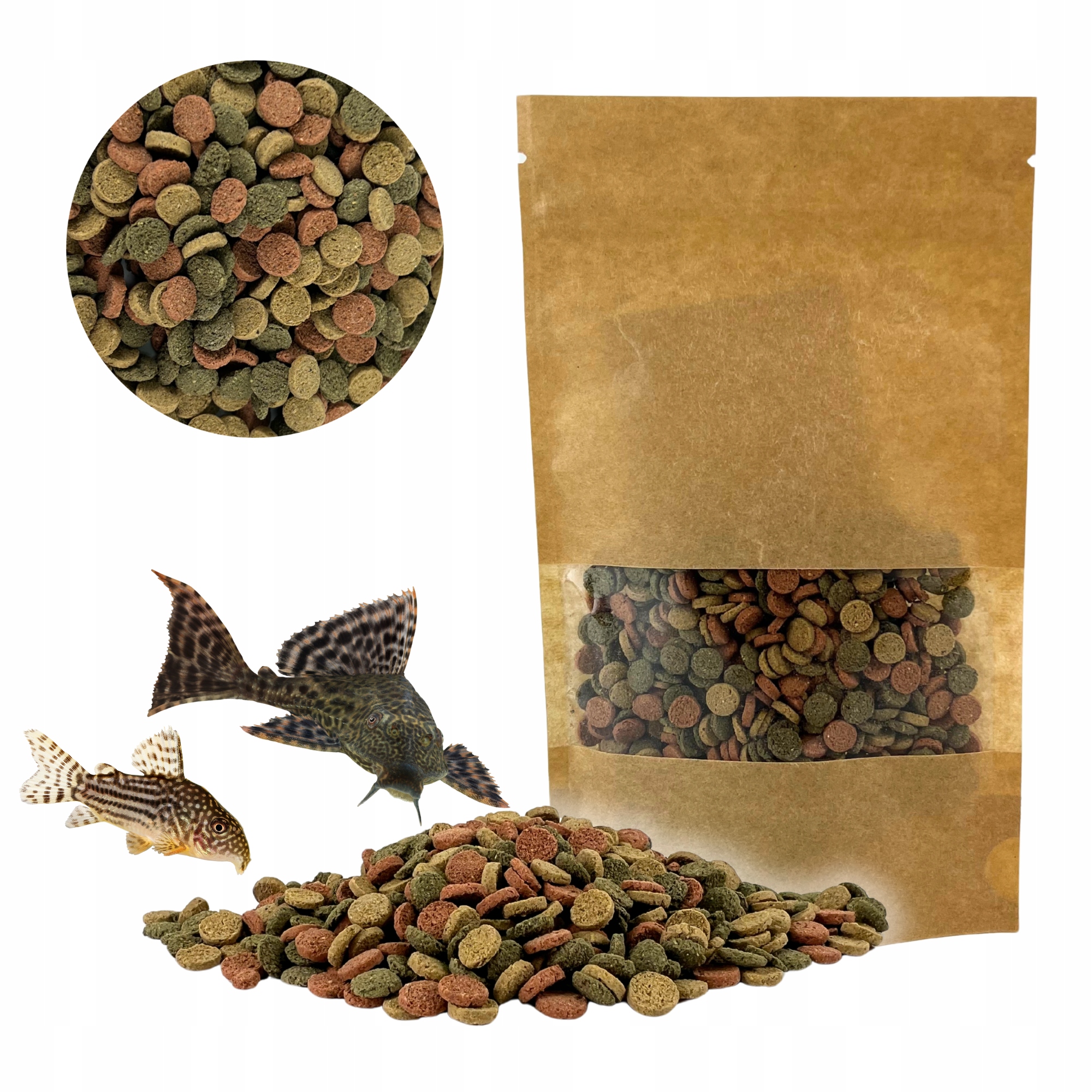 Levně Krmivo Pro Rybičky Na Dno Glonojad Kirysek Small Wafers Velké Balení 1 Kg