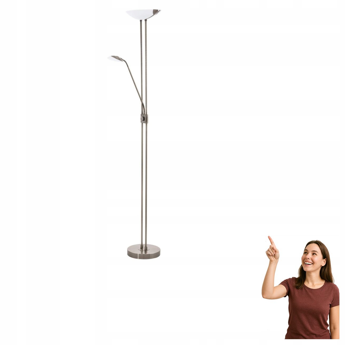 Podlahová Led lampa 20W/2,5W/2,5W Baya Led 93876 Eglo