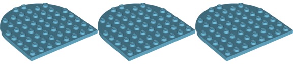 

Lego 41948 Płytka 8x8 lazurowa śr. (24g) 3 szt.