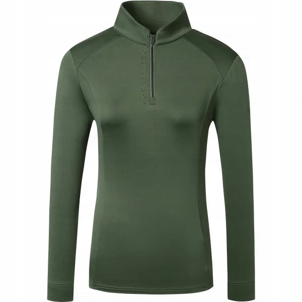 Jezdecké tričko Covalliero Shirt 24AW dámské funkční zelené L