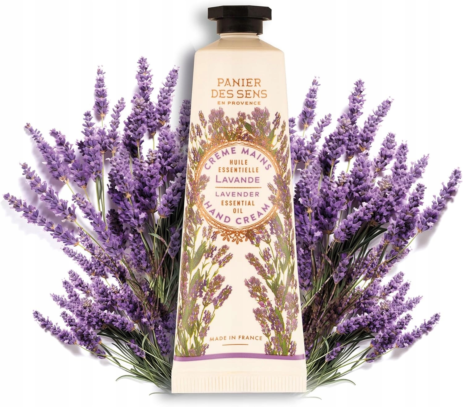Panier des Sens levandulový krém na ruce 30 ml hydratační veganská suchá pokožka