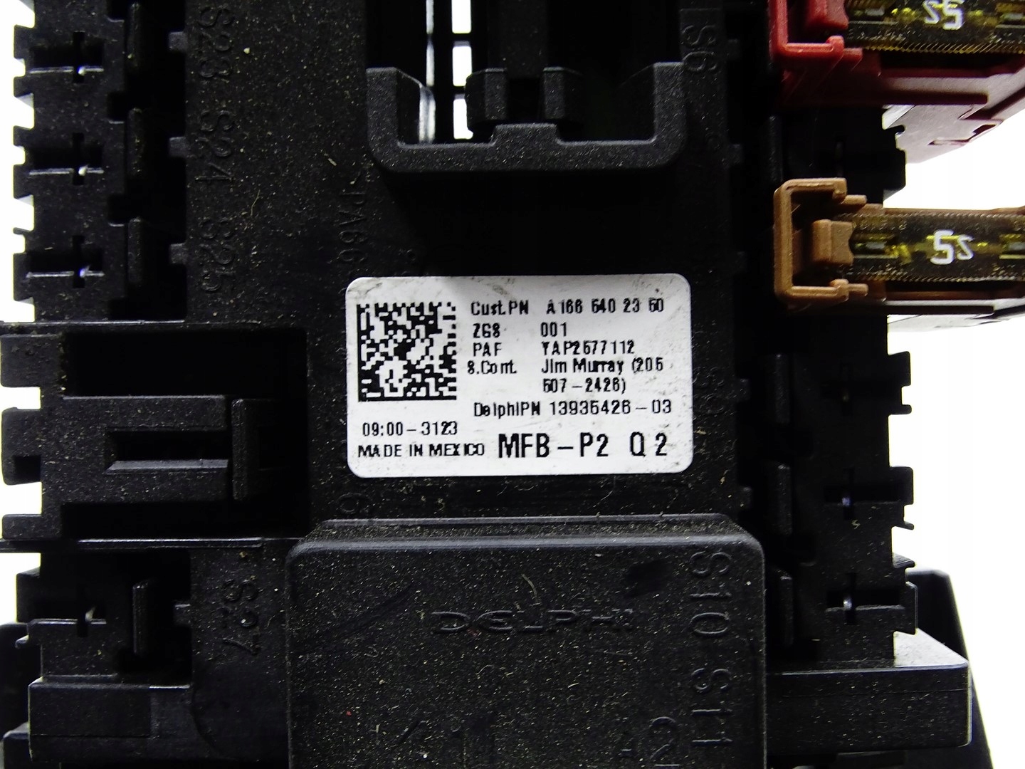 module fuse box MERCEDES GLE W166 C292 A1665402350