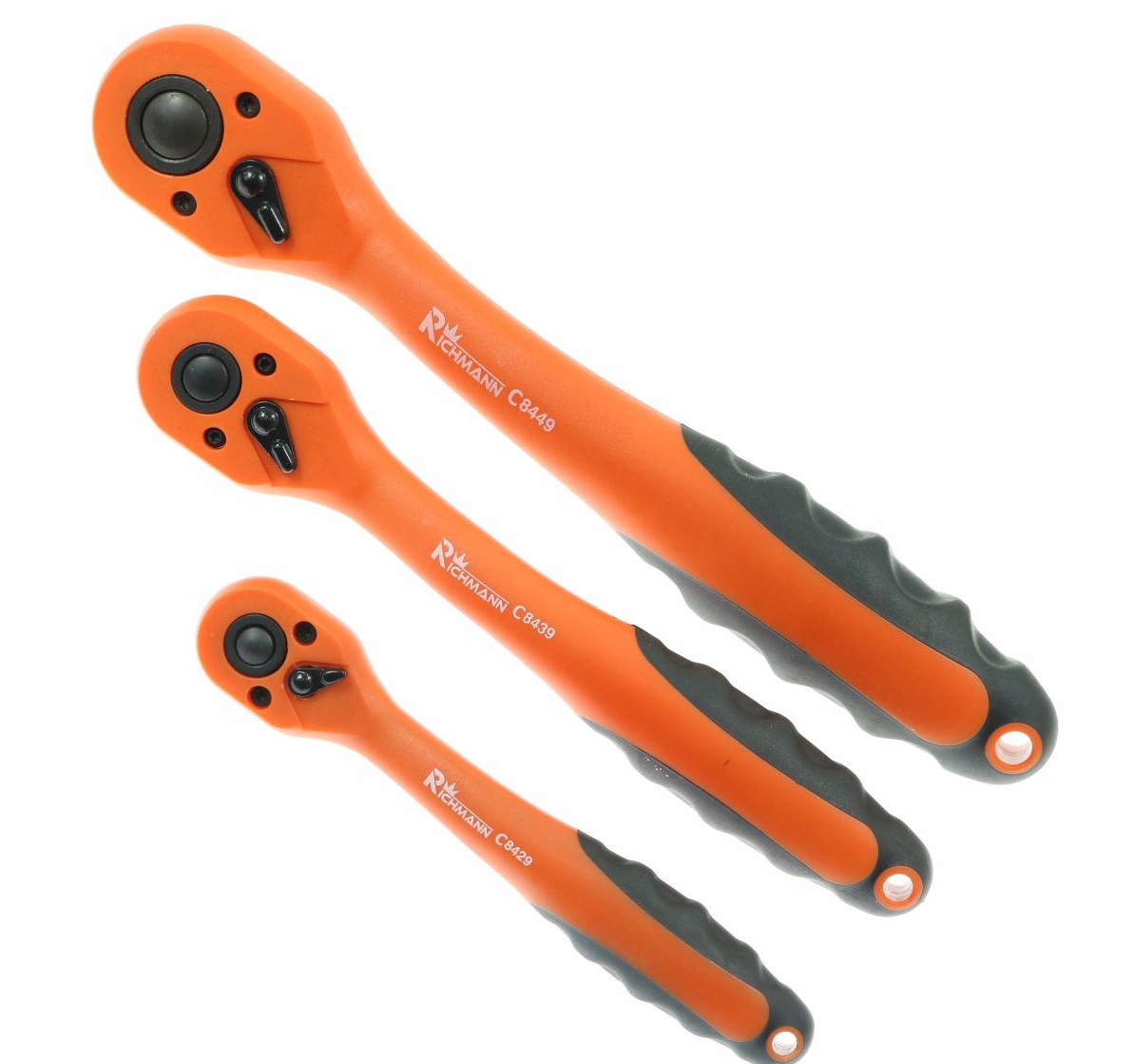 НАБІР З 3 РУЧОК З ХРАПОВИМ МЕХАНІЗМОМ 1/4 3/8 1/2