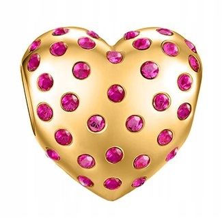 Zlatý přívěsek Srdce se Zirkony stříbro 925