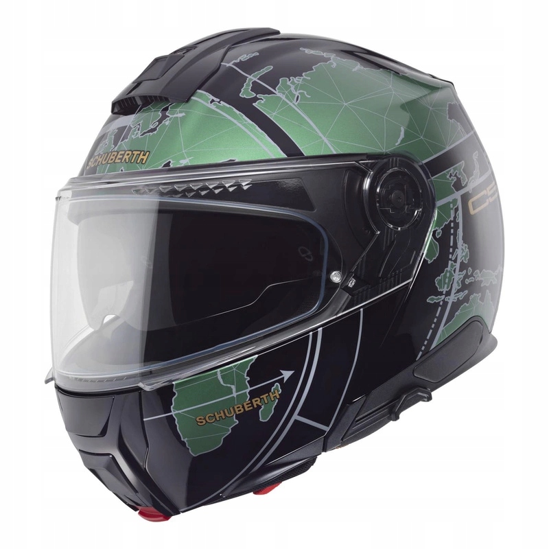 Motocyklová prilba Schuberth C5 Ece Globe Green zelená čierna Darčeky