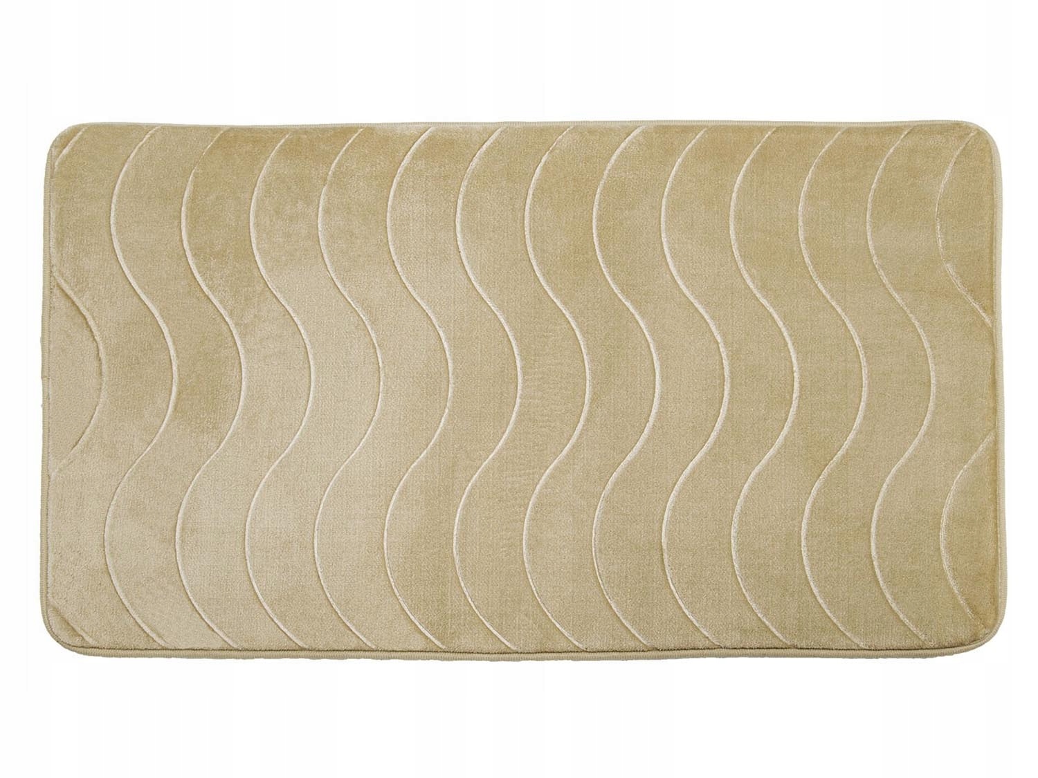 

Dywanik Łazienkowy mata 50X80 Fale Kremowy TR-4