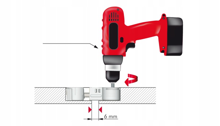 ZŁĄCZE DO ŁĄCZENIA DO BLATÓW QUICK 64MM ŚRUBA Marka Italiana Ferramenta