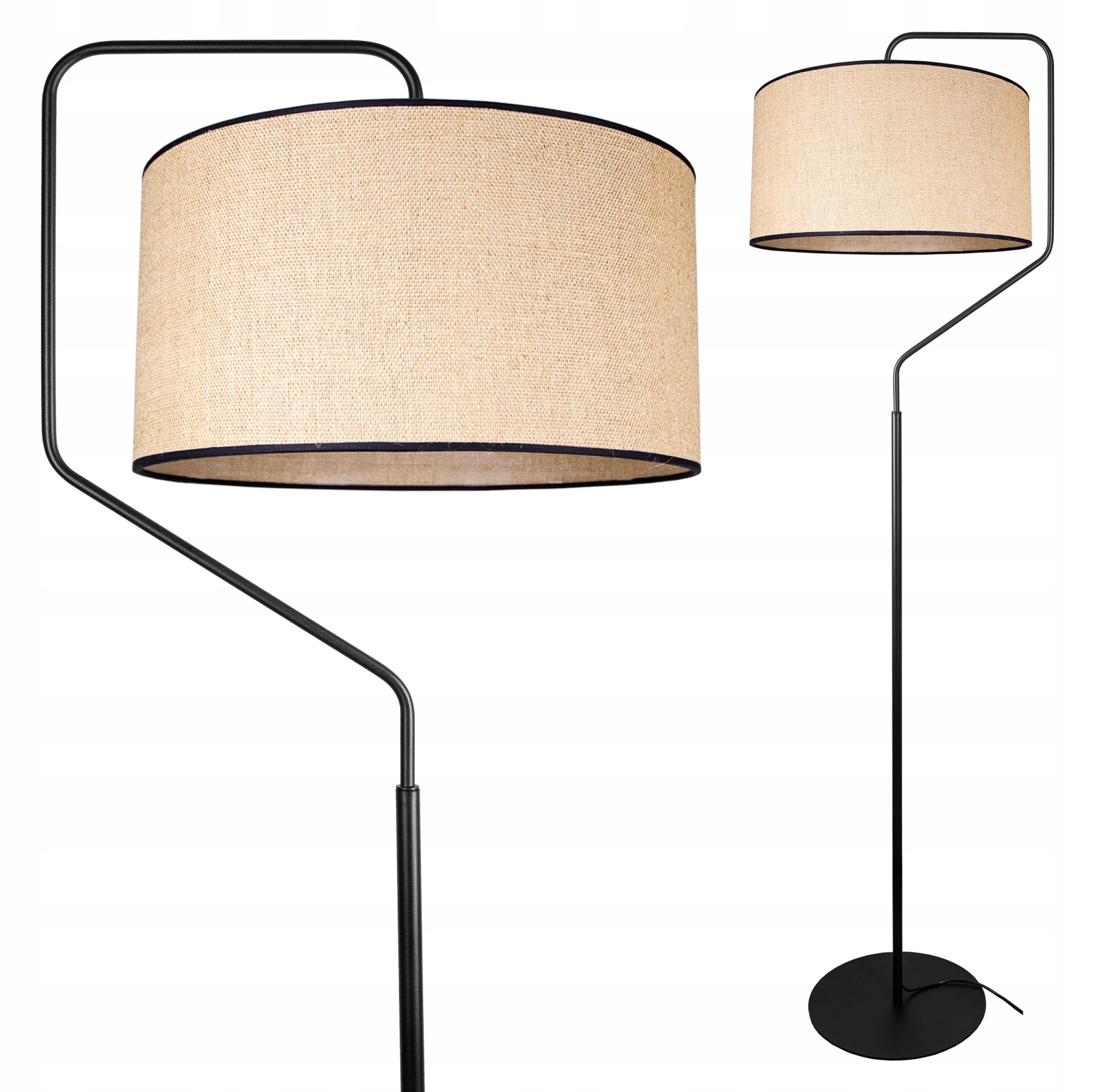 

Nowoczesna Lampa Stojąca Podłogowa Abażur Boho Led