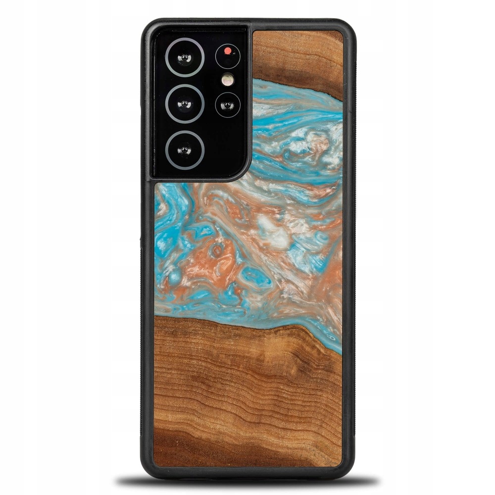 Pouzdro Bewood Unikátní pro Samsung Galaxy S21 Ultra Planety Saturn