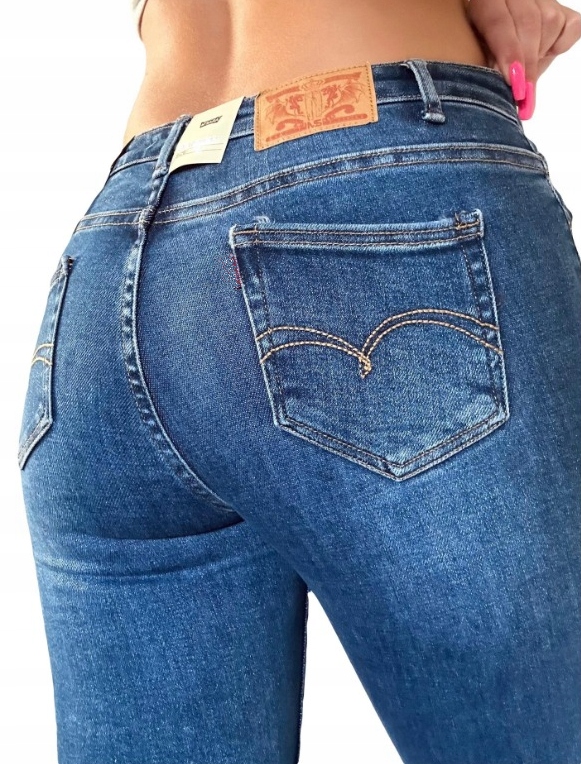 M.sara Life's Spodnie Jeansowe Dopasowane Rurki Kolekcja Premium 44/XXL
