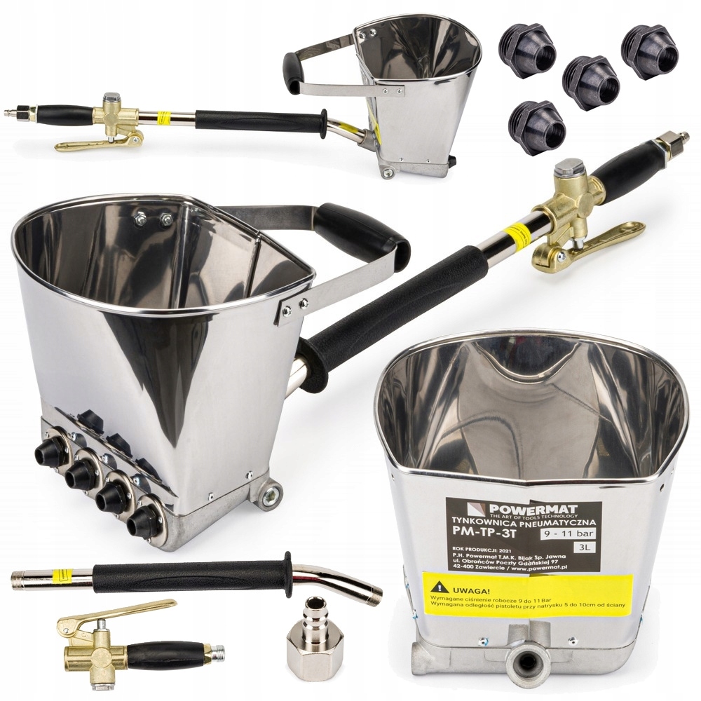 Tynkownica Pneumatyczna Do Tynków Ścian 4X Dysze