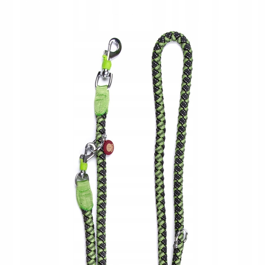 

Smycz skracana Comfort zielona 1,5x200 cm