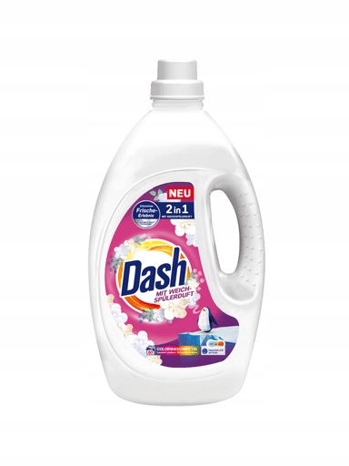 Levně Dash 2v1 Tekutý prací prostředek na tkaniny Barva 80 Praní 3,6 l