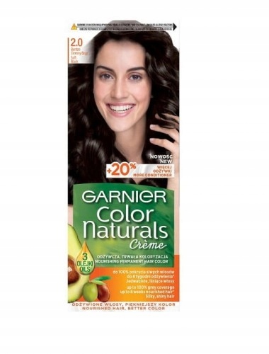 

Garnier Color Naturals farba 2. Bardzo Ciemny Brąz