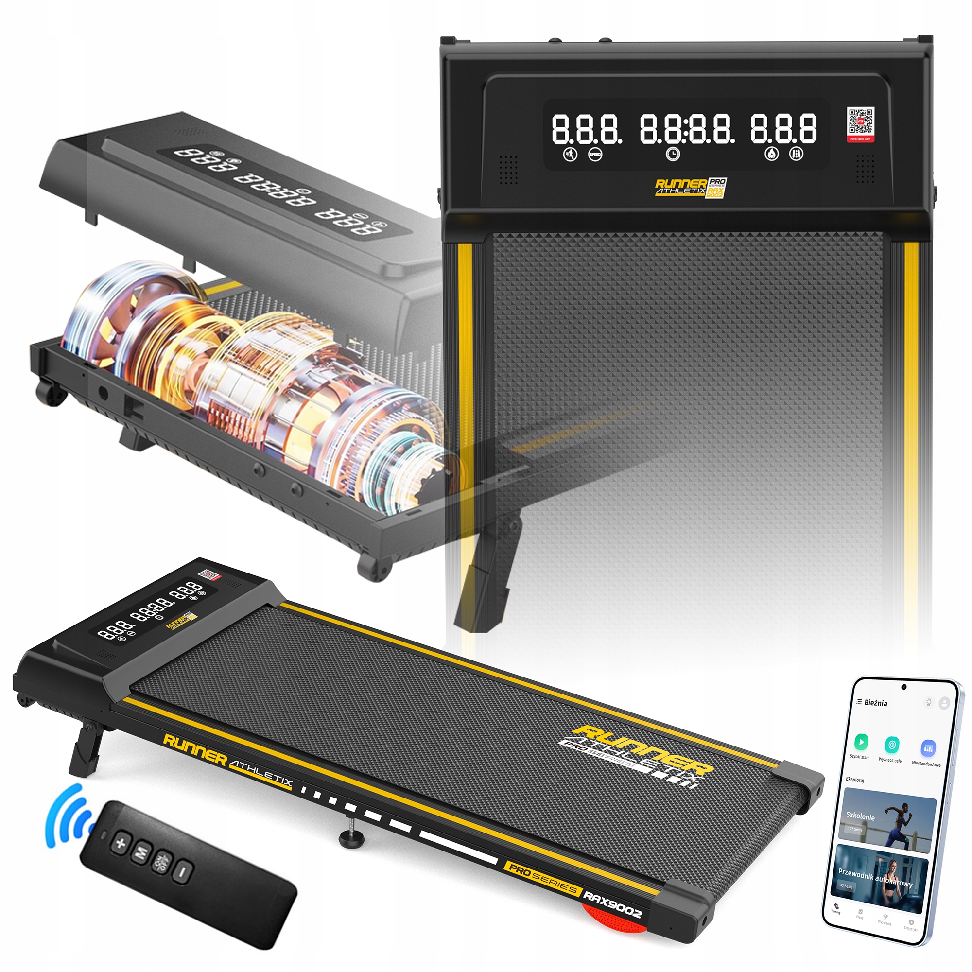 Domácí elektrický běžecký pás pod postel Runner Pro Series Walkingpad RAX9002