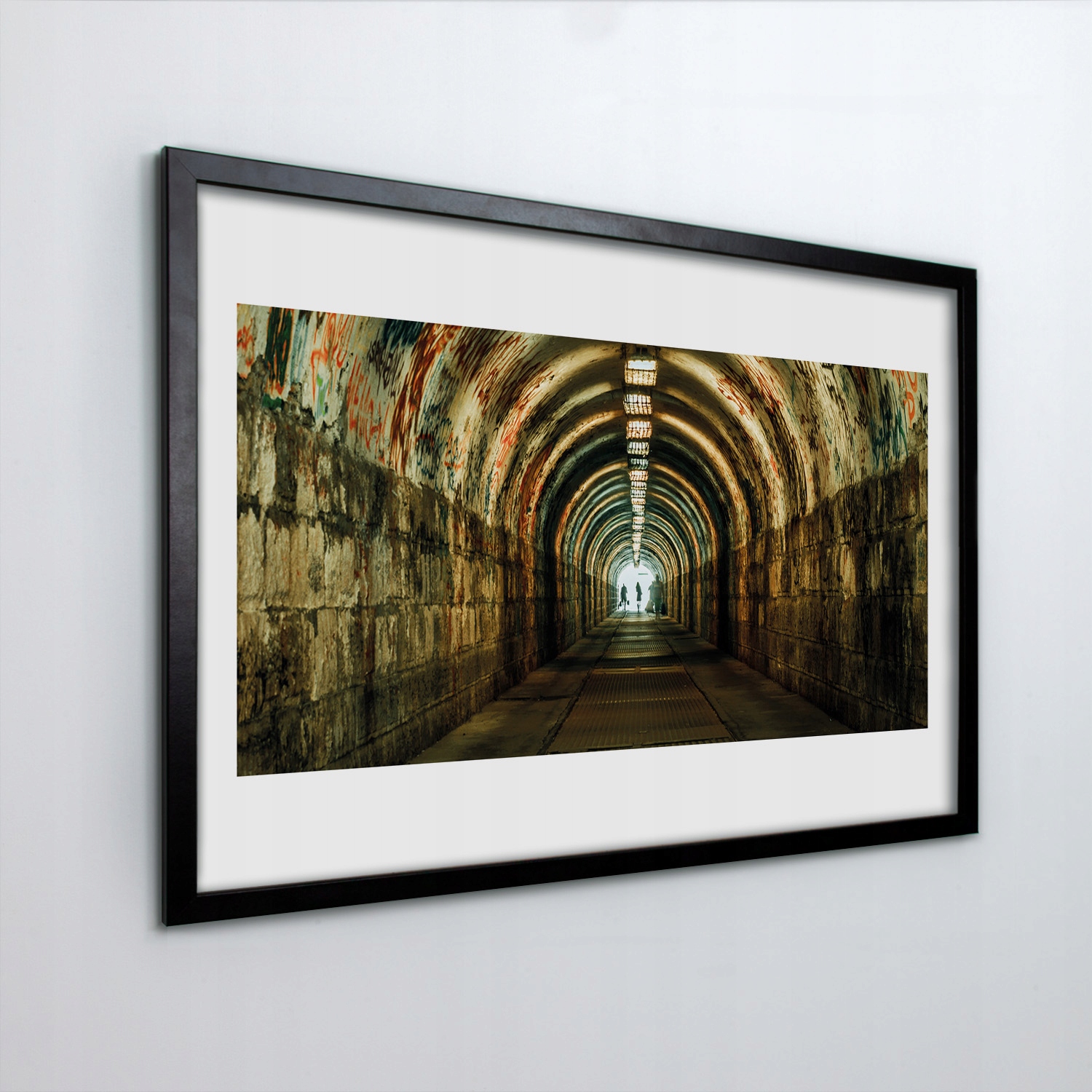 Fotoobraz v rámu na zeď Tunel graffiti 60x40
