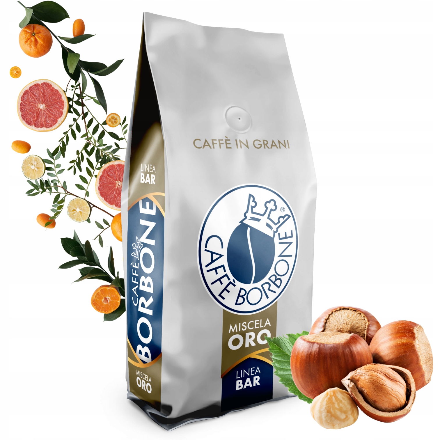 Levně Káva zrnková 1 kg Caffe Borbone Oro 80% Arabika 20% Robusta italská