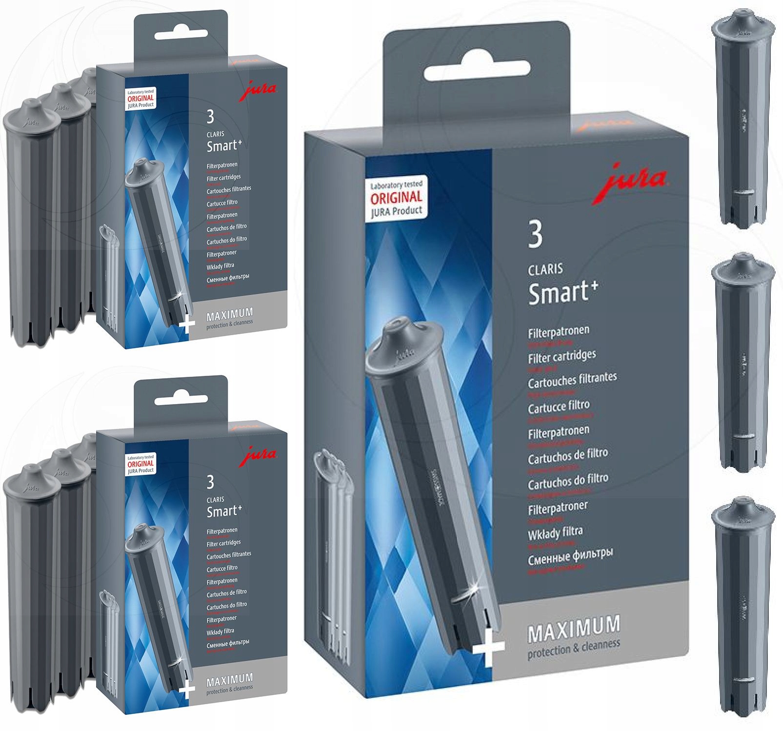 

3 x Filtry Do Wody Jura Claris Smart Oryginal 3szt