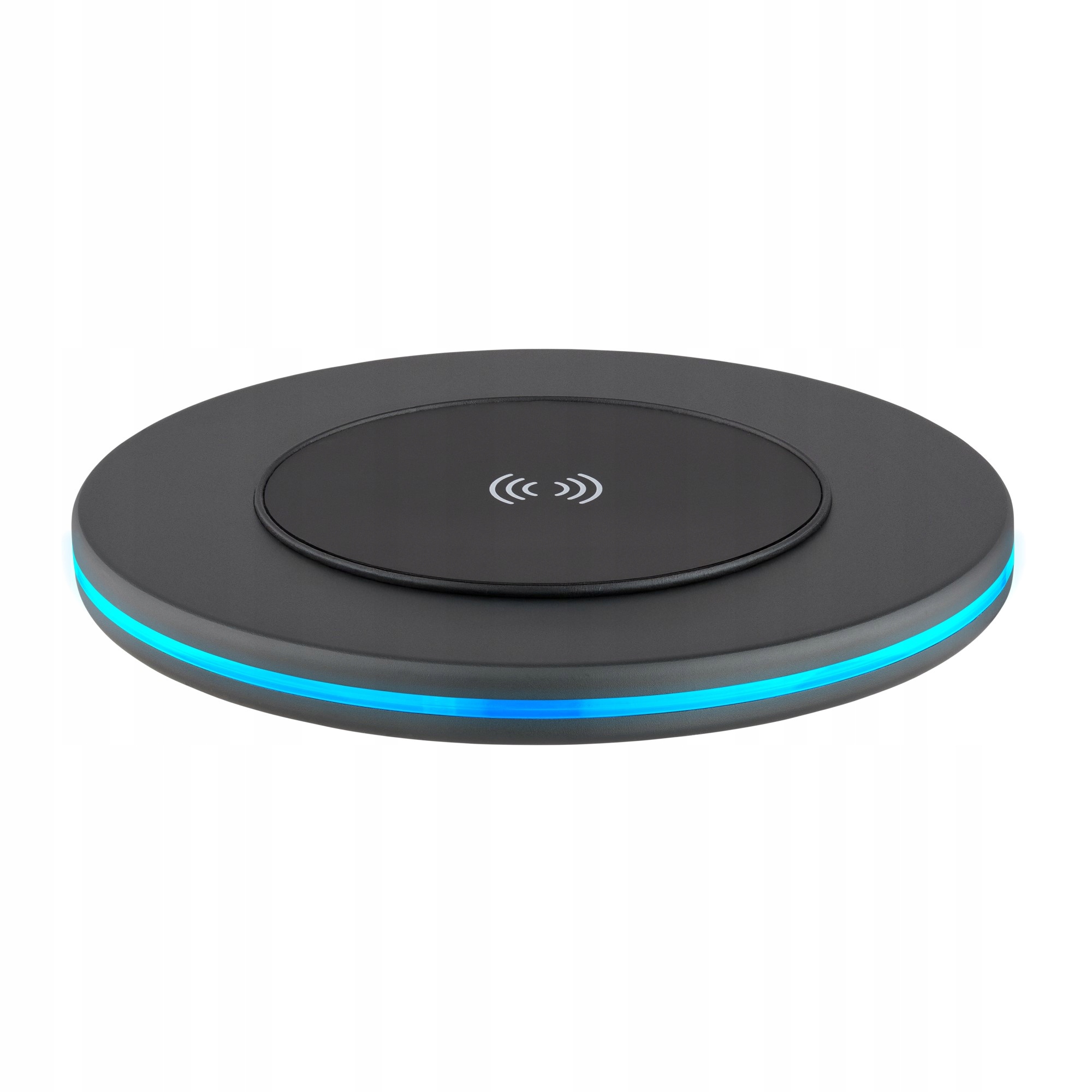 Qualo Ładowarka indukcyjna 15W Led srebrna stacja bezprzewodowa Led