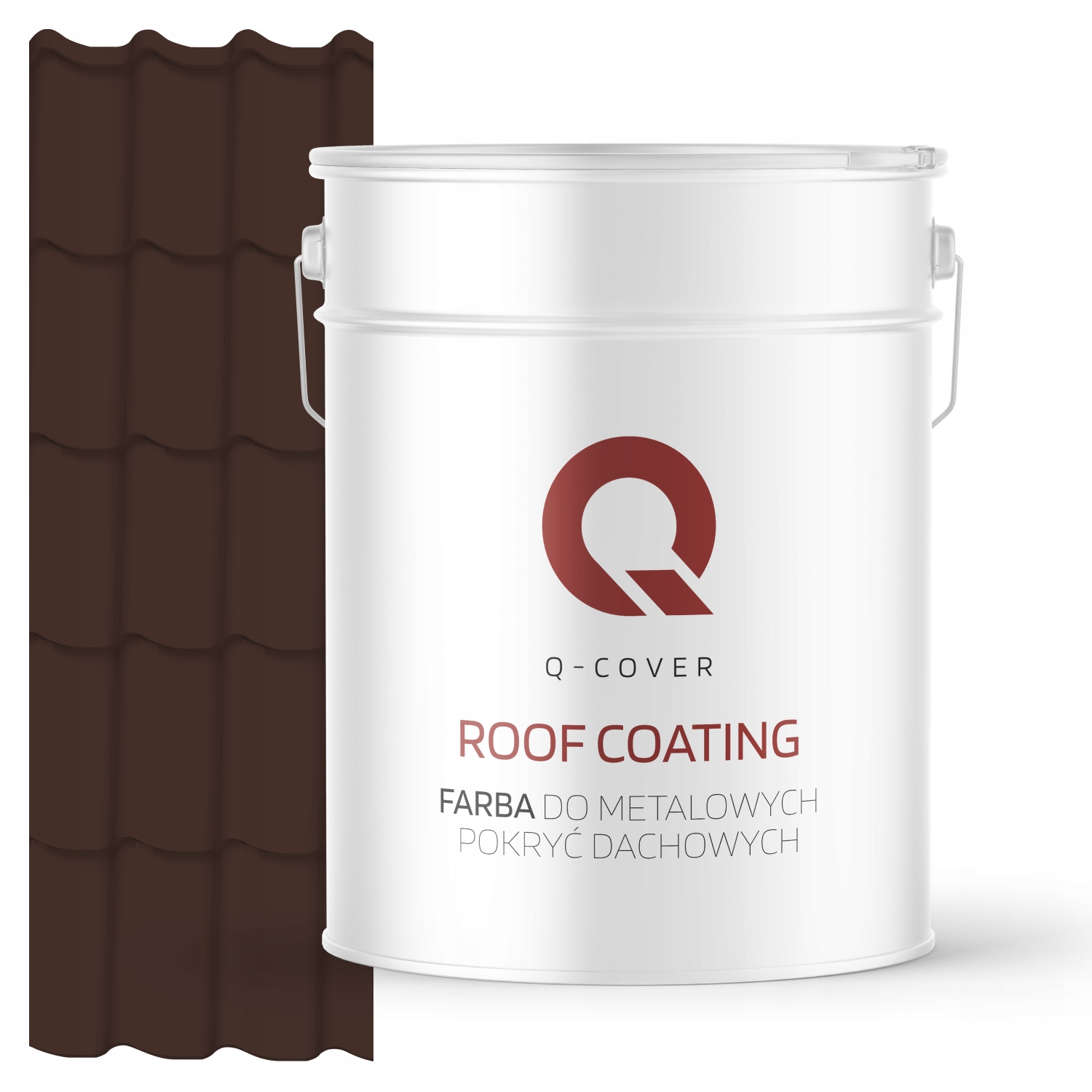 Farba Na Strechy Kovových Plechov Čokoládová Oceľ Hnedá Ral 8017 10 L Polomatná