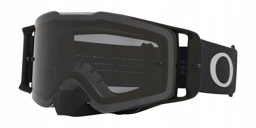 Oakley okuliare Line MX Tuff Blocks v čierno-gunmetalovej farbe s tmavosivým šiltom