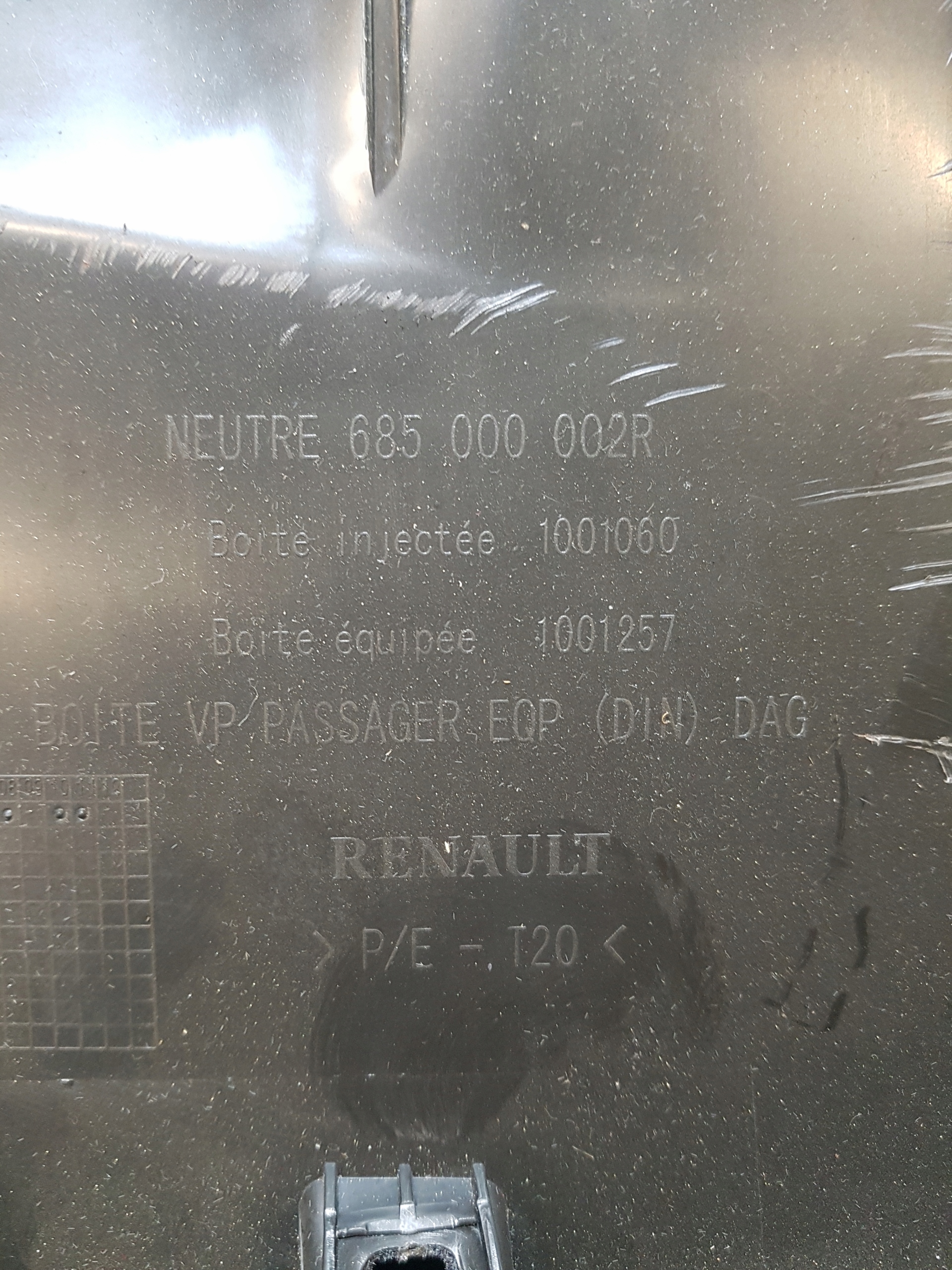 Handschuhfach des Beifahrers RENAULT LAGUNA 3