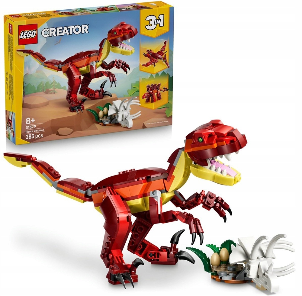 Stavebnice 283 dílků Lego Creator Hrozivý dinosaurus 31379