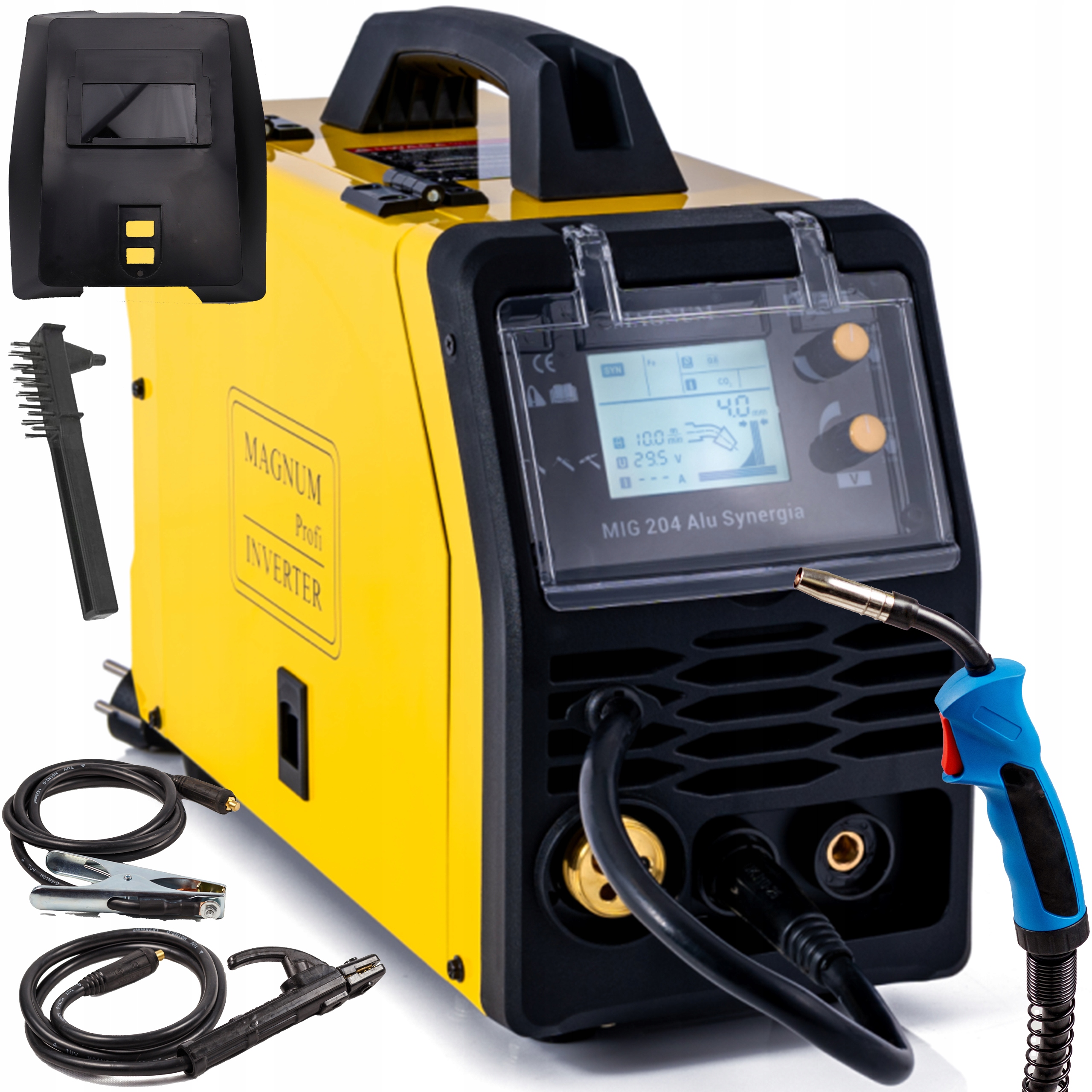 Spawarka Magnum Mig 204 Alu Synergia Mig/mag Mma Tig Fcaw 200A 230V