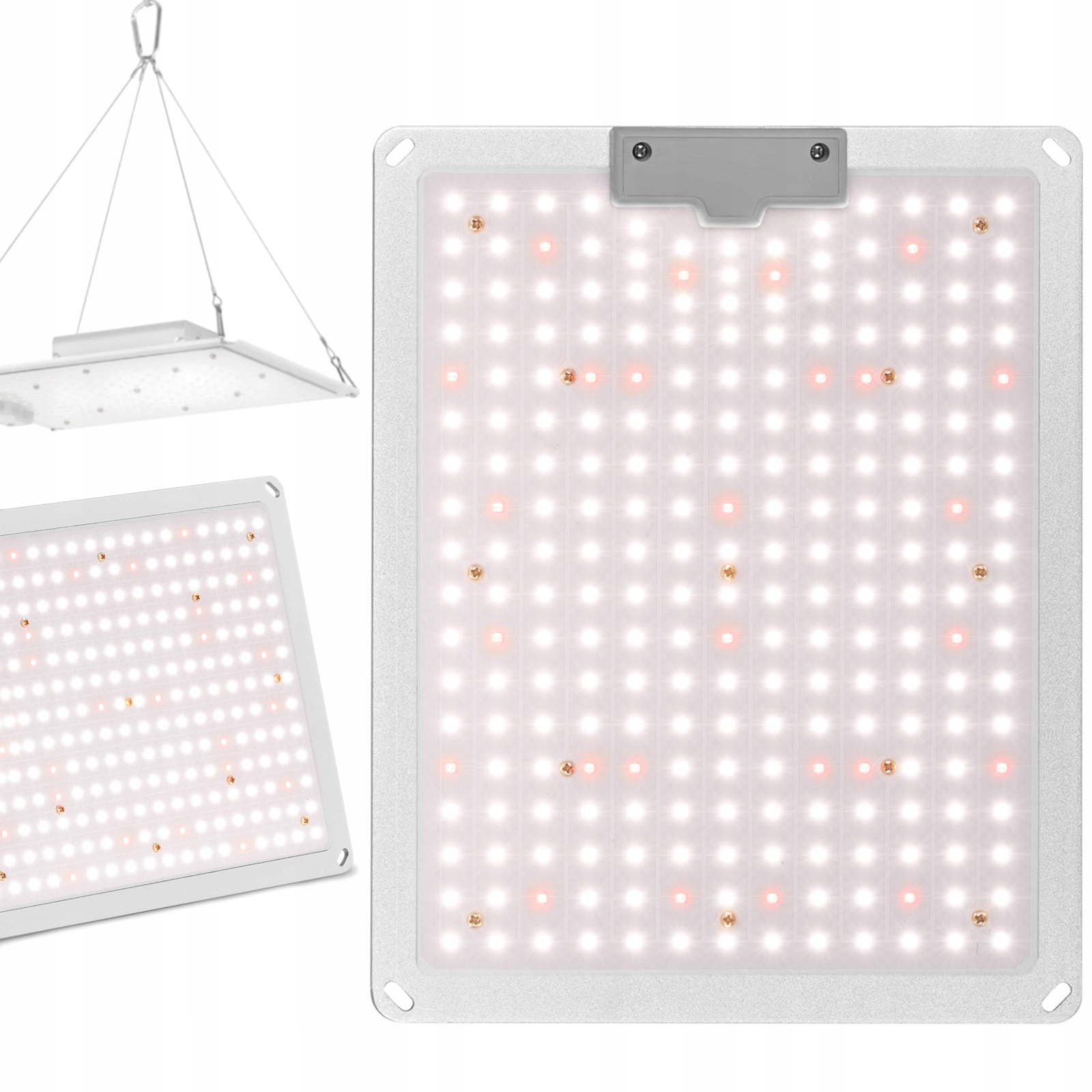 Led lampa na pestovanie rastlín s plným spektrom 110 W 234 diód 30 x 24 cm strieborná