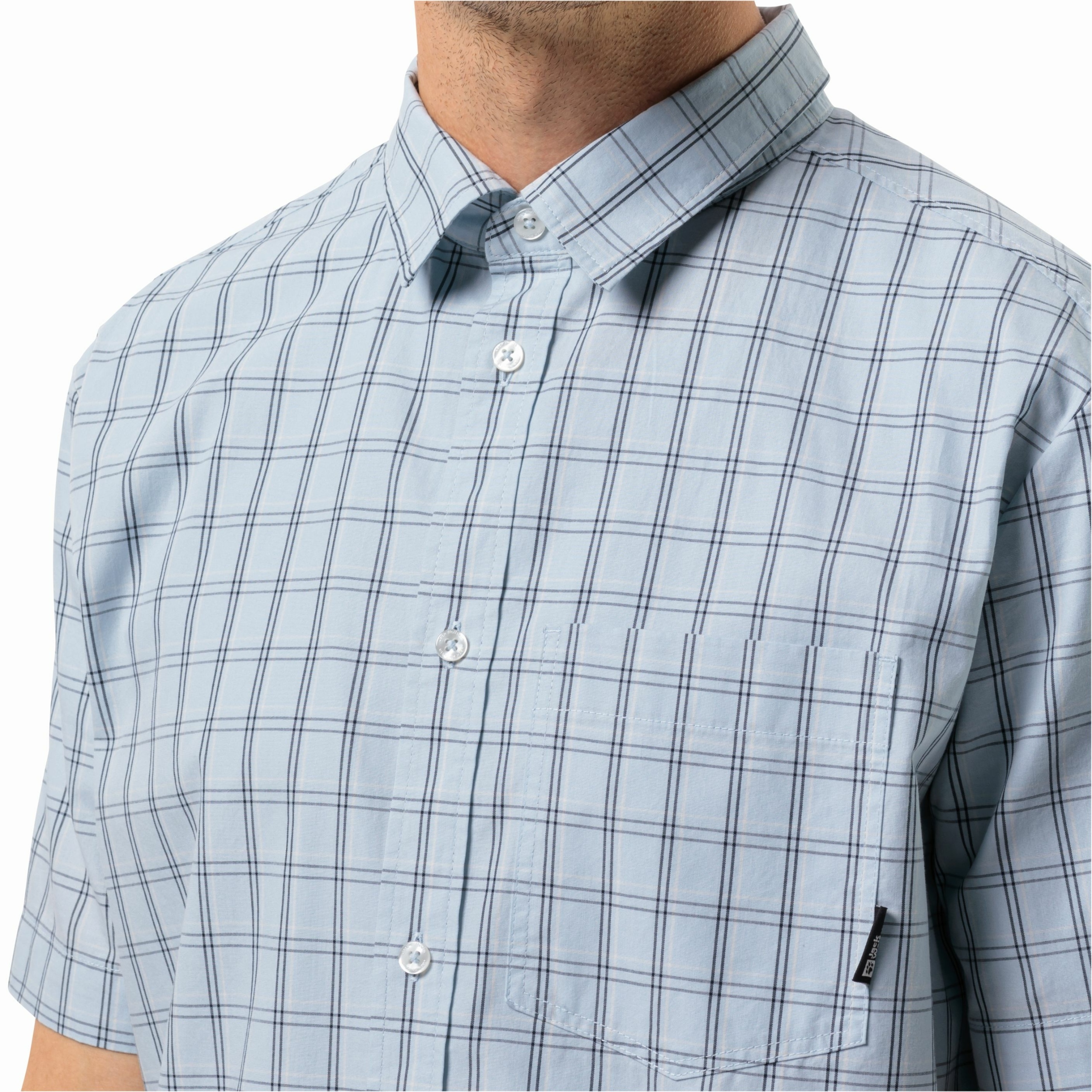 Męska koszula z krótkim rękawem Jack Wolfskin HOT SPRINGS SHIRT S Kolekcja HOT SPRINGS