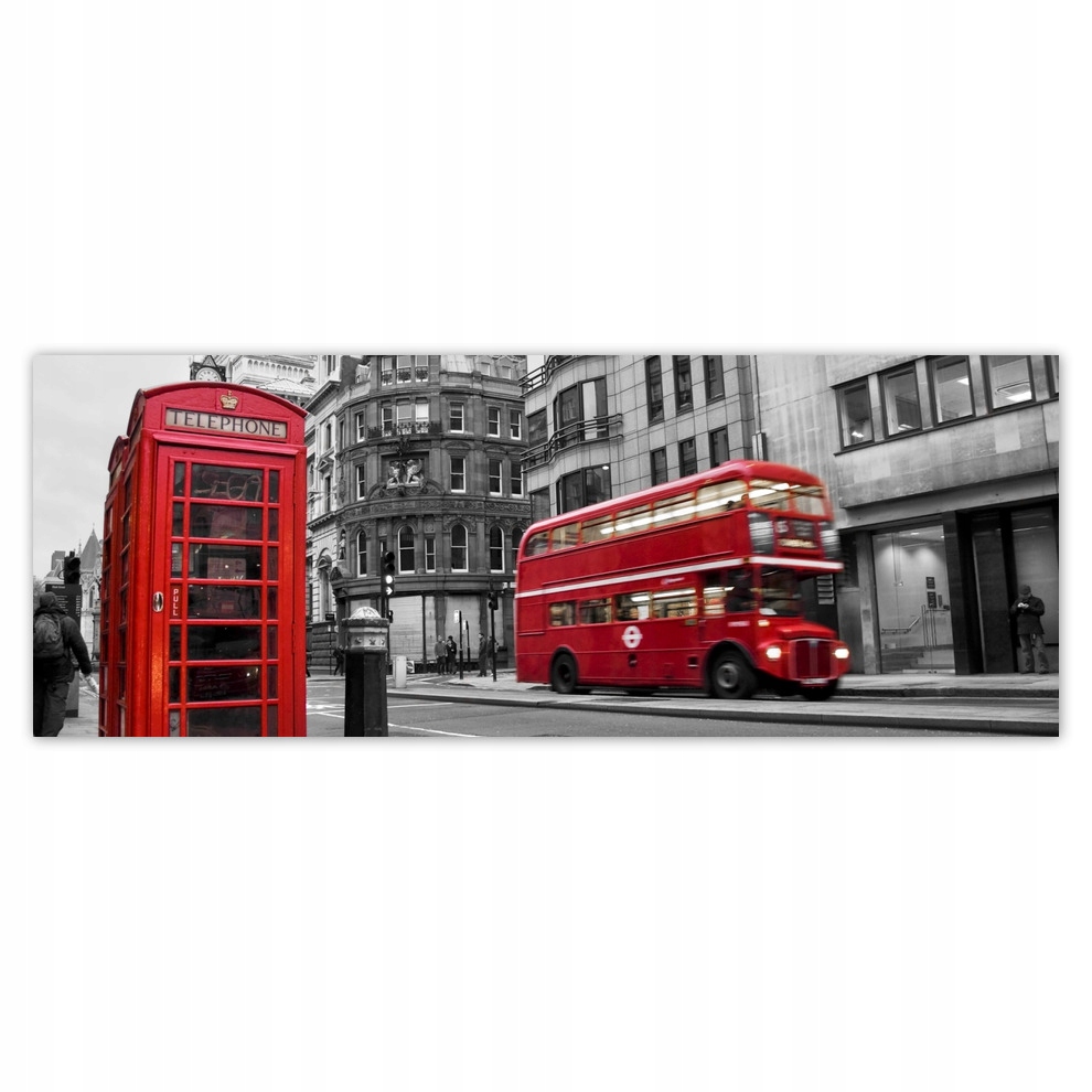 Fototapety flizelina 250x93 Londýn Budka Autobus