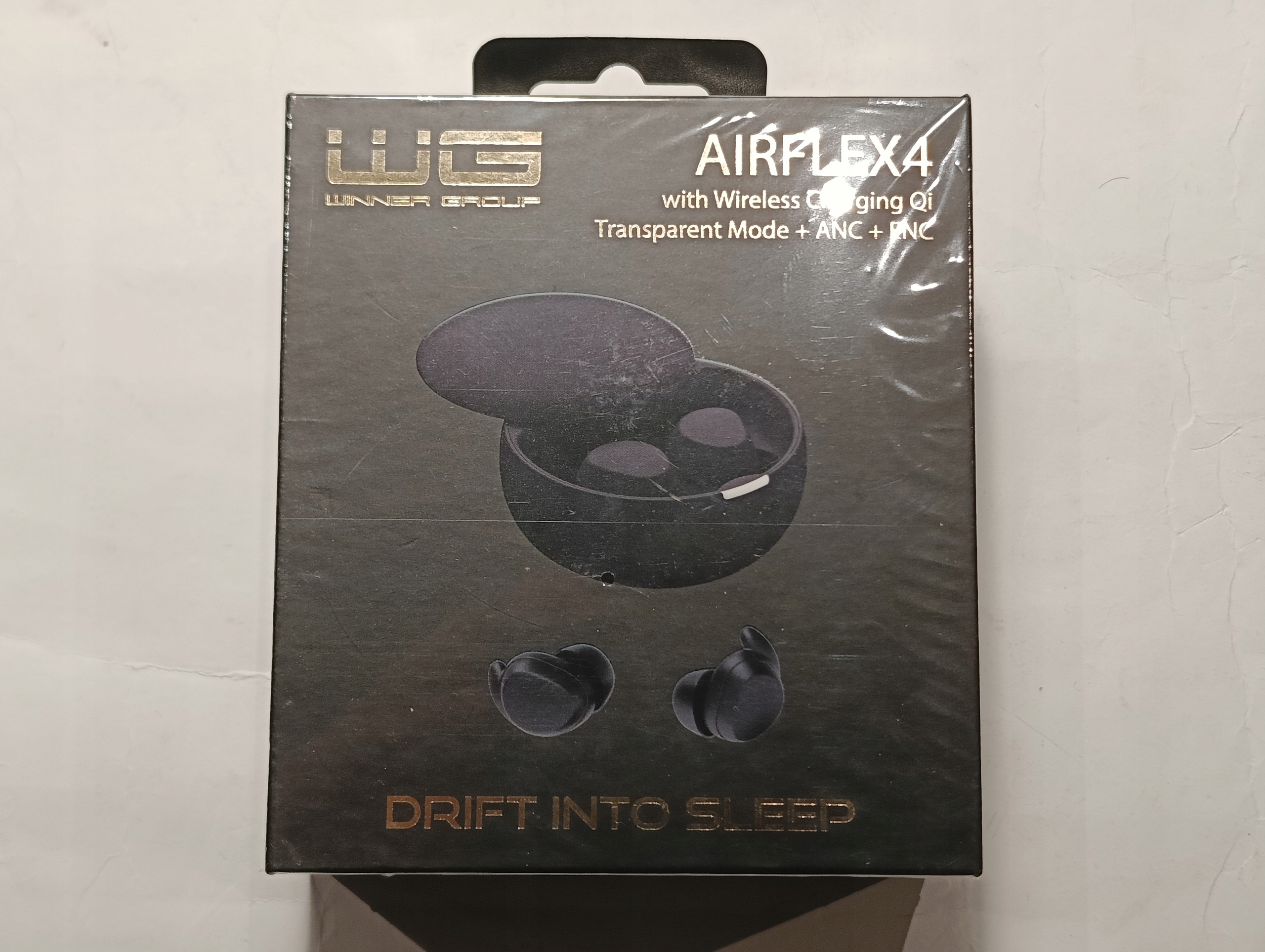 Bezdrátová sluchátka do uší Wg Airflex 4, Bt, 6H, Tws, černá