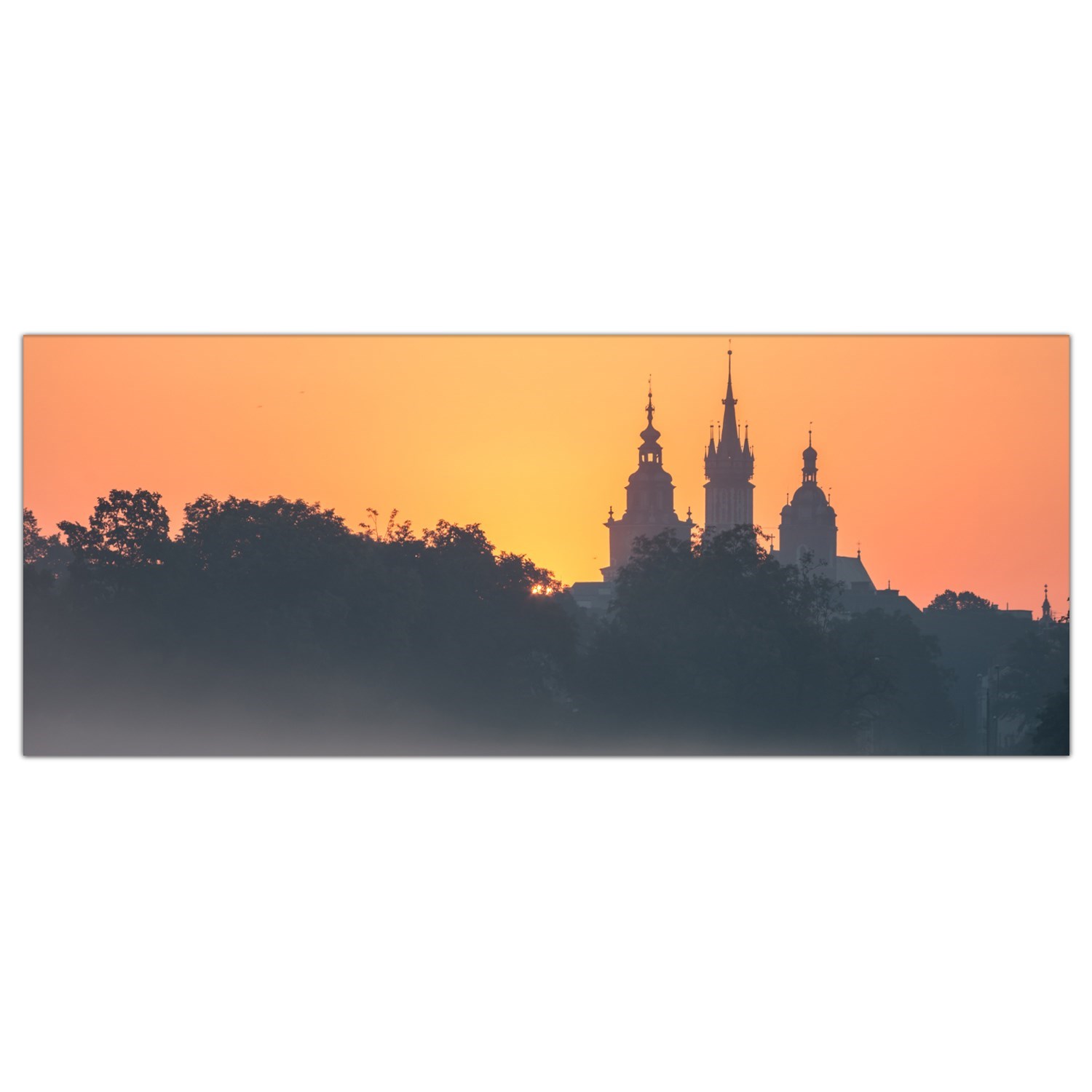 Kostel Krakov Město 125x50 Panel tvrzené sklo