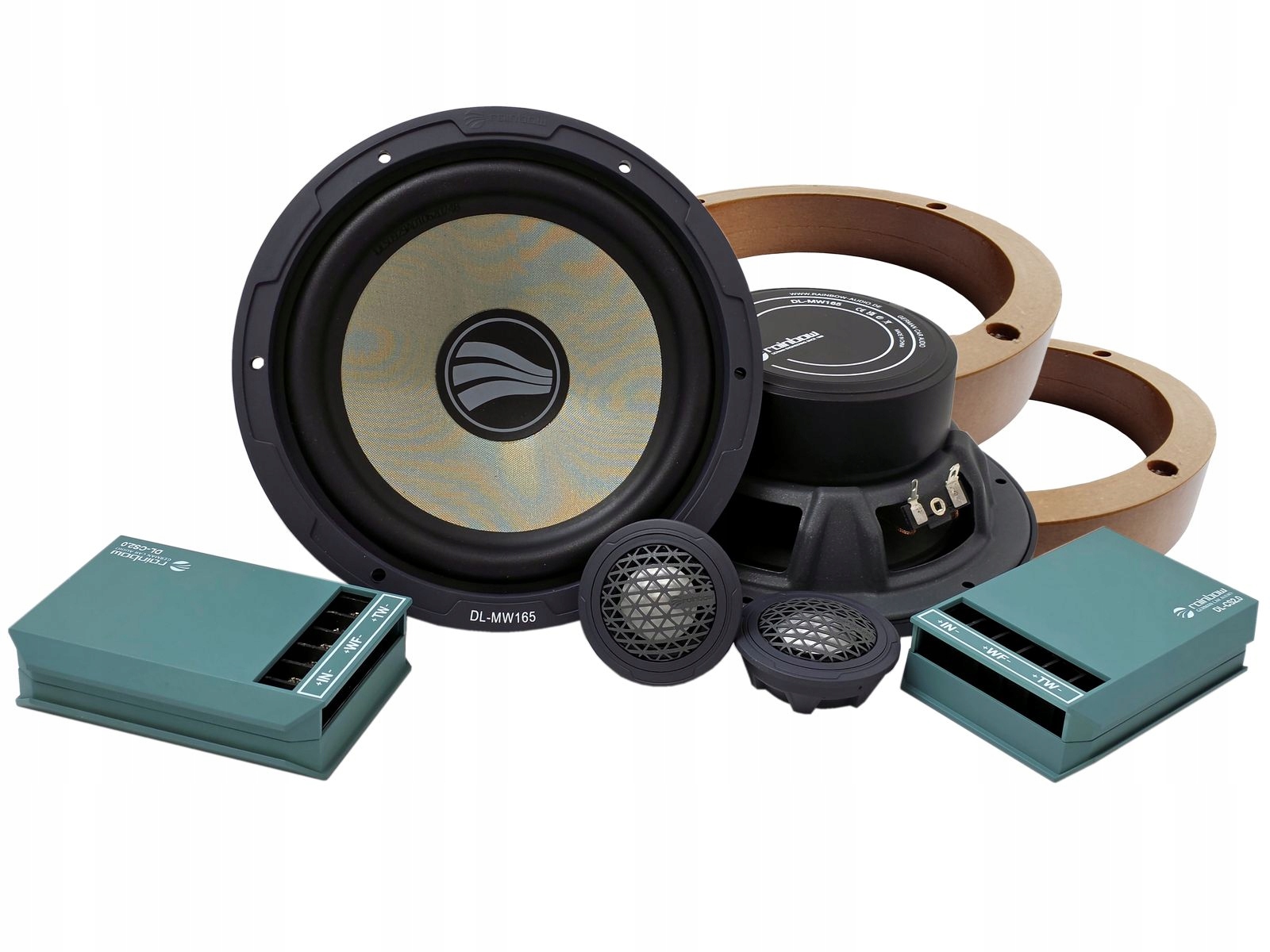 Rainbow Audio DL-C260 reproduktory 165 mm Audi A4 B9 predné zadné