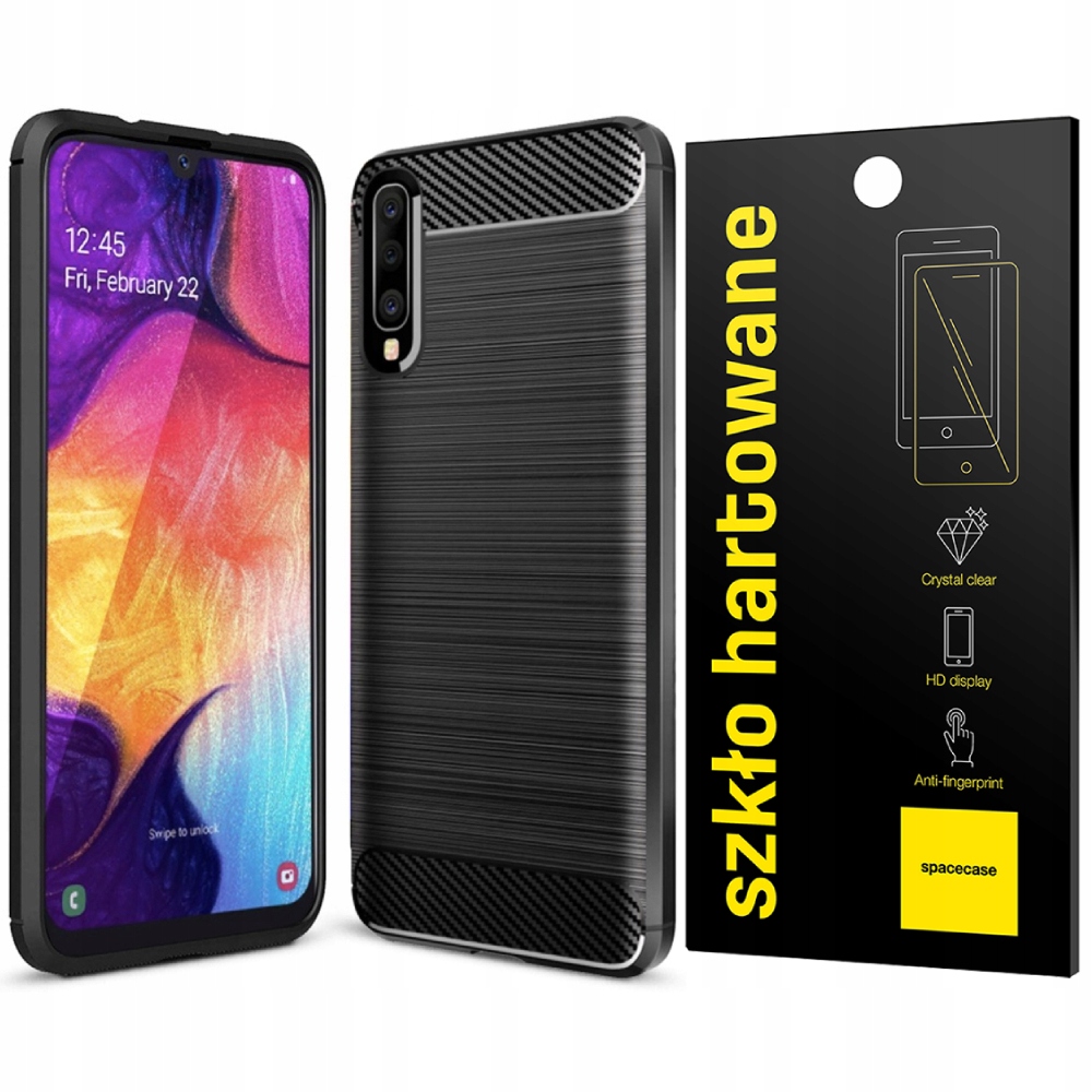 

Etui Carbon do Samsung Galaxy A50 Pełne Szkło
