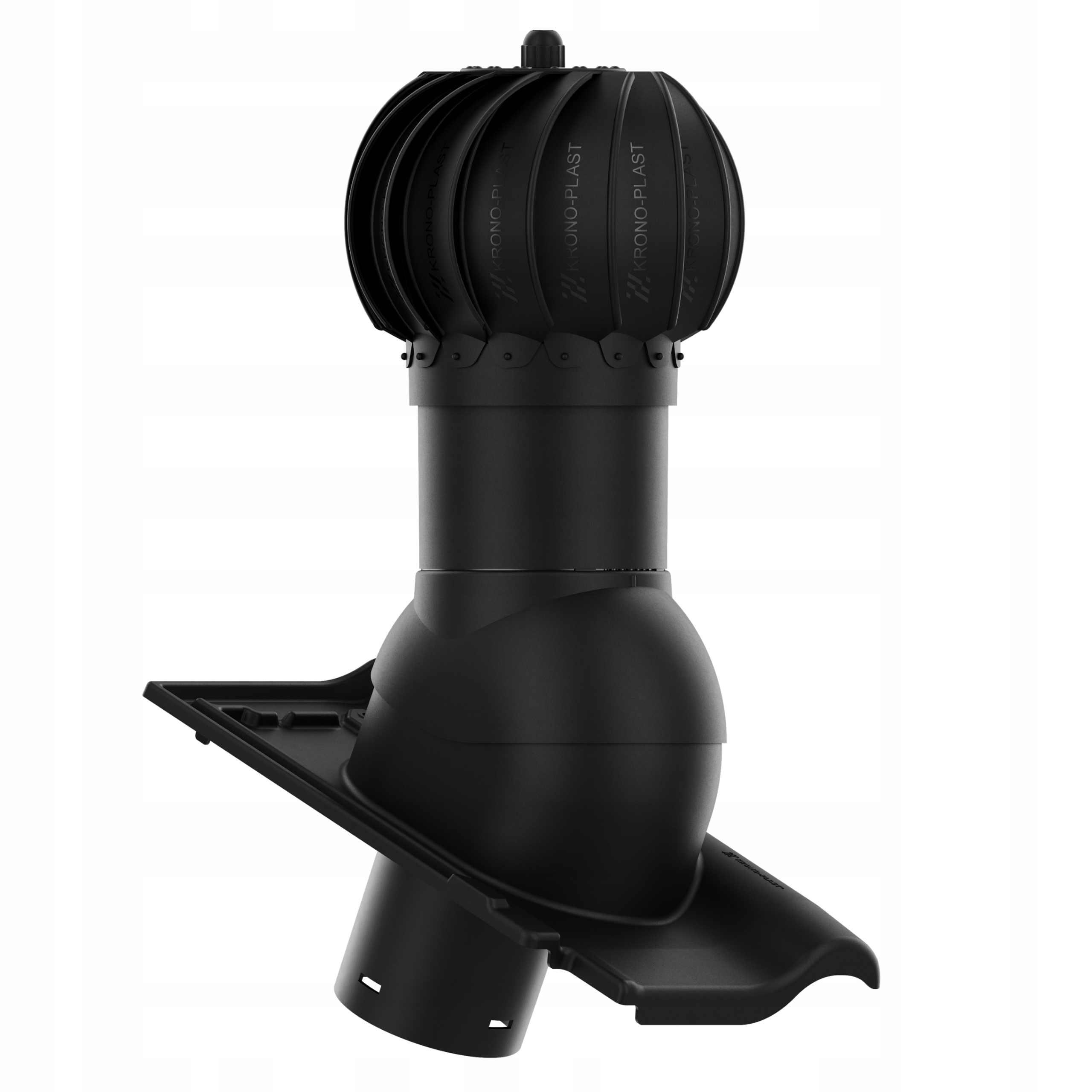 Větrací komín Otočný kulový 125 Bogen Innovo 12 Hluboce Černý