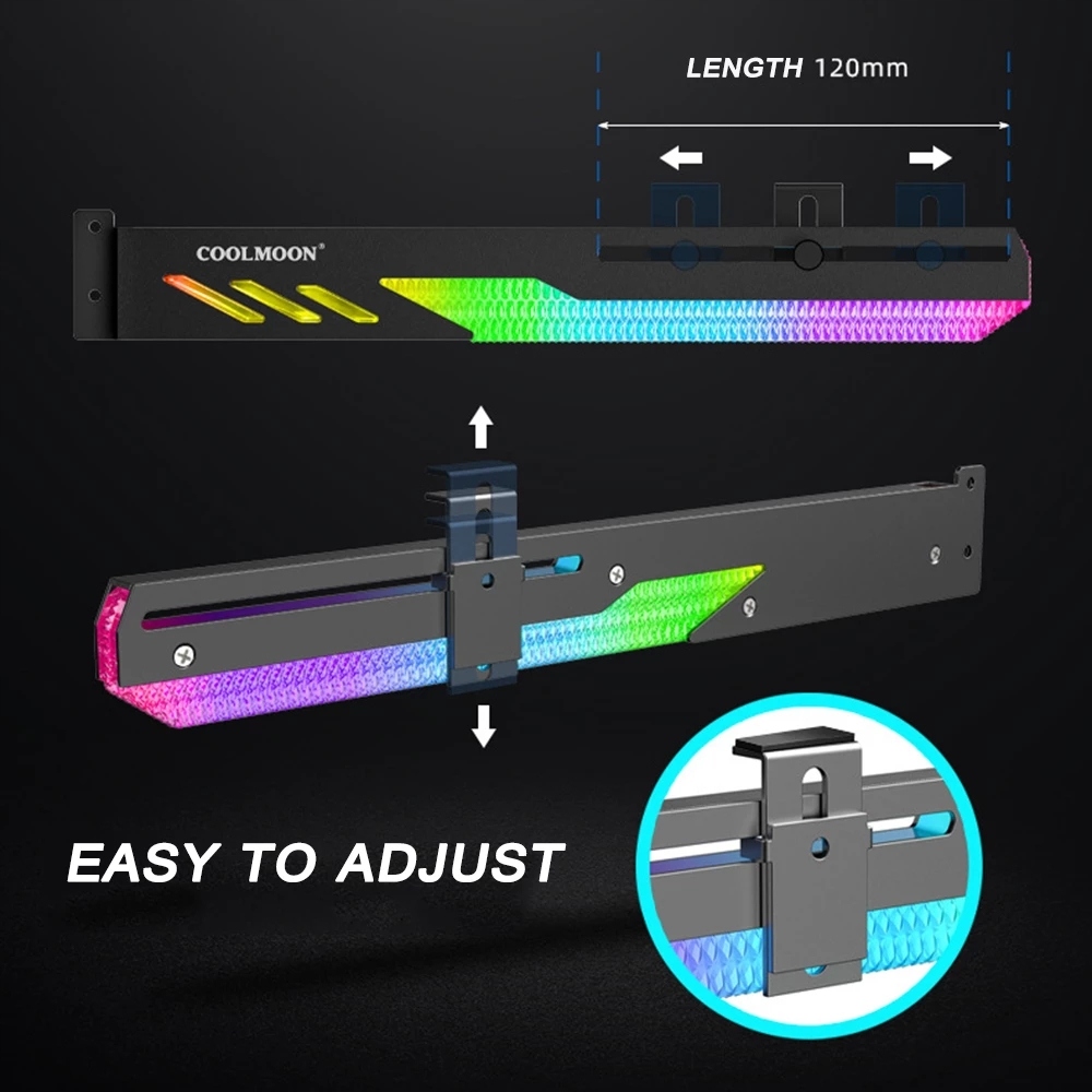 Akcesoria PC Wspornik - Podpora GPU RGB Producent Naklejki Producent