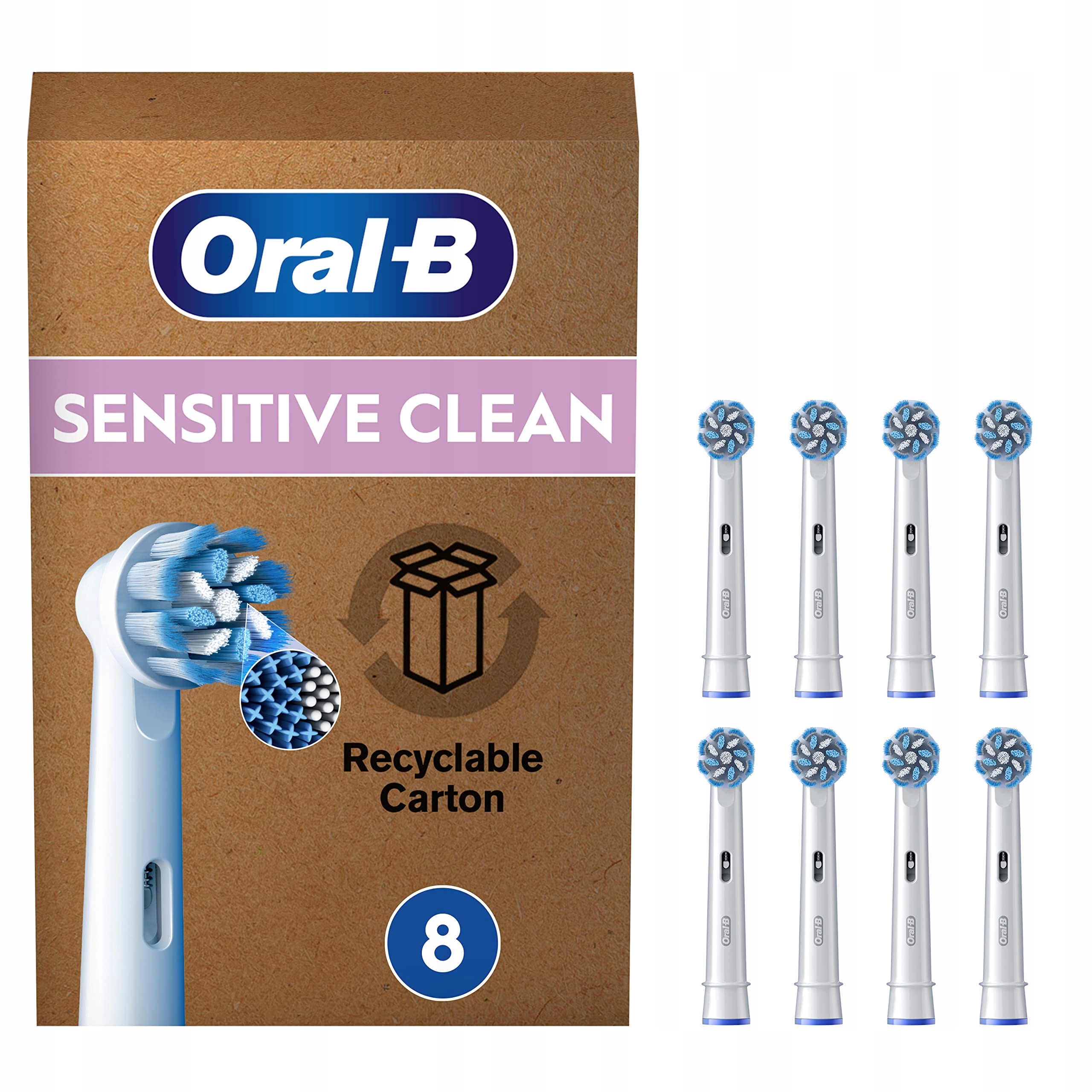 Oral-B Pro Sensitive Clean Końcówki do szczoteczek elektrycznych 8 sztuk