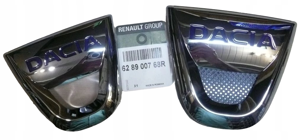 Emblém Predná strana Dacia Dvojitý 628900768R Nový originál Oe