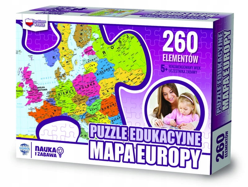 

Puzzle Edukacyjne Mapa Europy Polityczna 260 El.