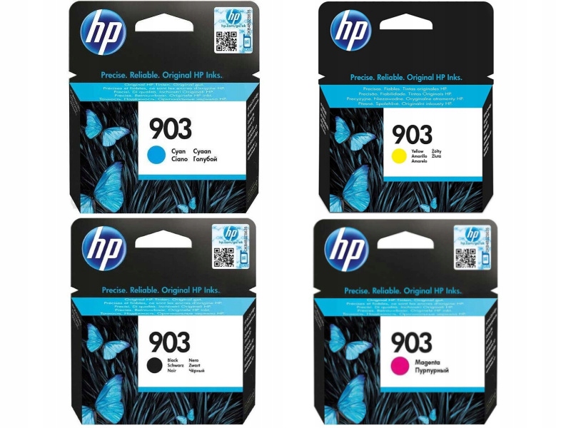 

Zestaw Tuszy Hp 903 T6L99AE T6L87AE T6L91AE T6L95A