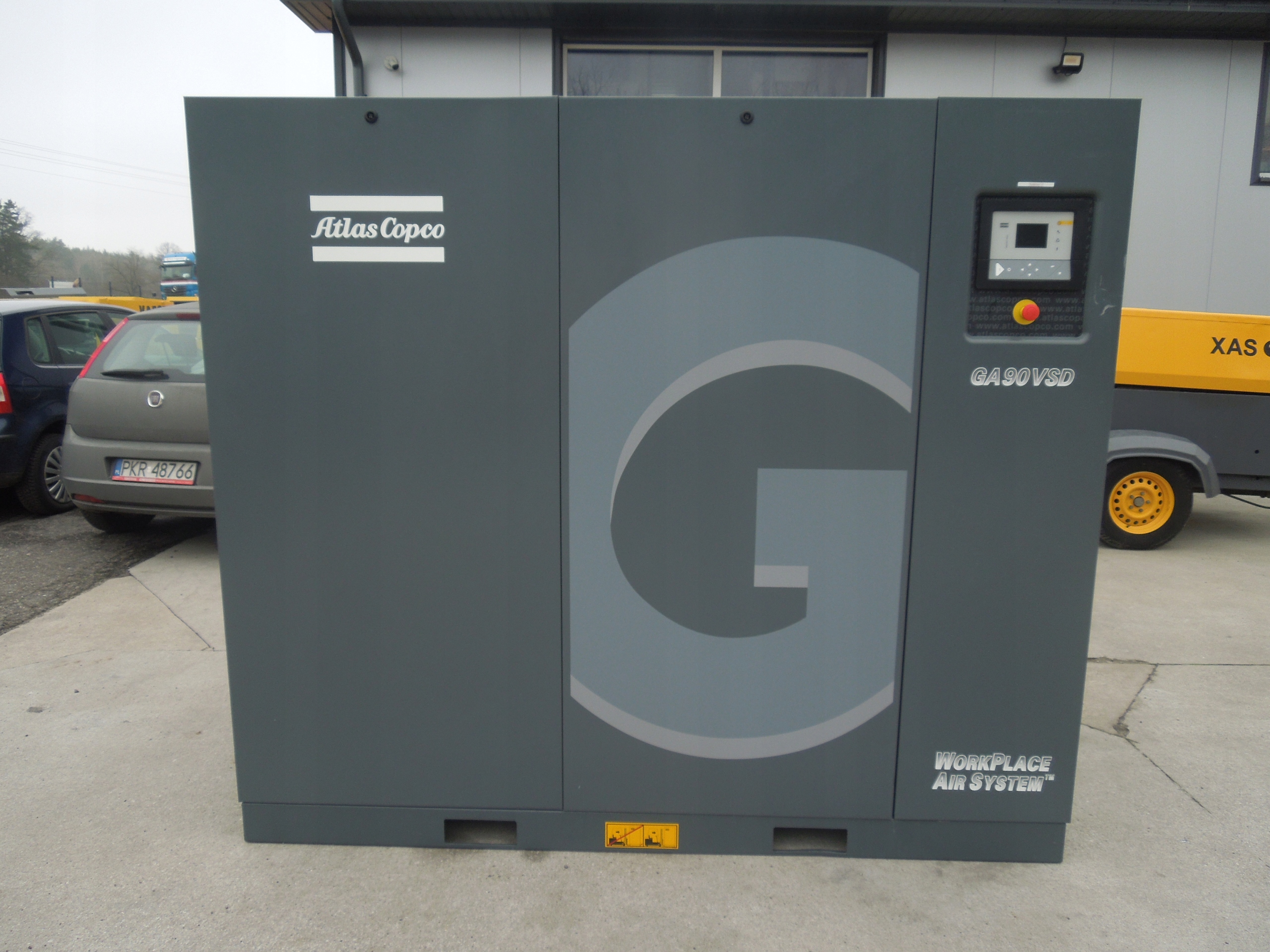 SPRĘŻARKA ŚRUBOWA ATLAS COPCO GA90VSD 90Kw 2016r