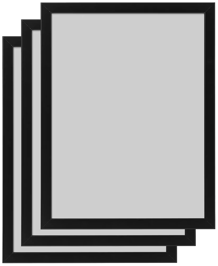 

Zestaw 3 x Ramka Ikea Fiskbo 21x30 A4 Czarna